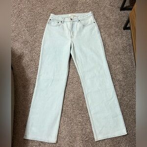 Abercrombie & Fitch Curve Love High Rise 90s Straight Jeans